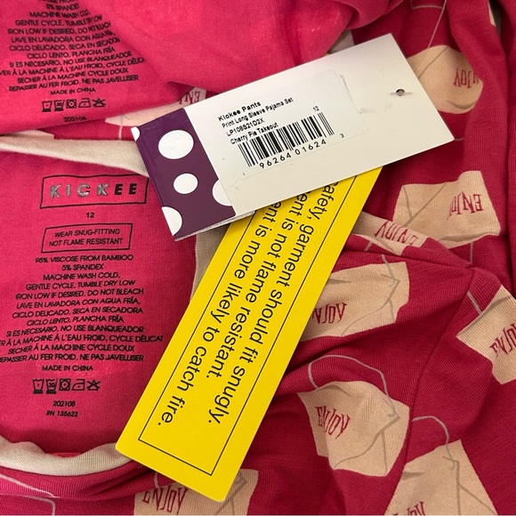 Sz12 NWT KicKee Pants Pajama Set - Picture 8 of 8